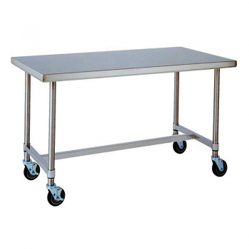 HD Super Mobile Table With H Frame (Stainless Steel)